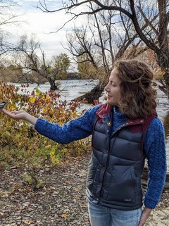 Outdoor photo of Dr. Louise de Lannoy - Executive Director of Outdoor Play Canada